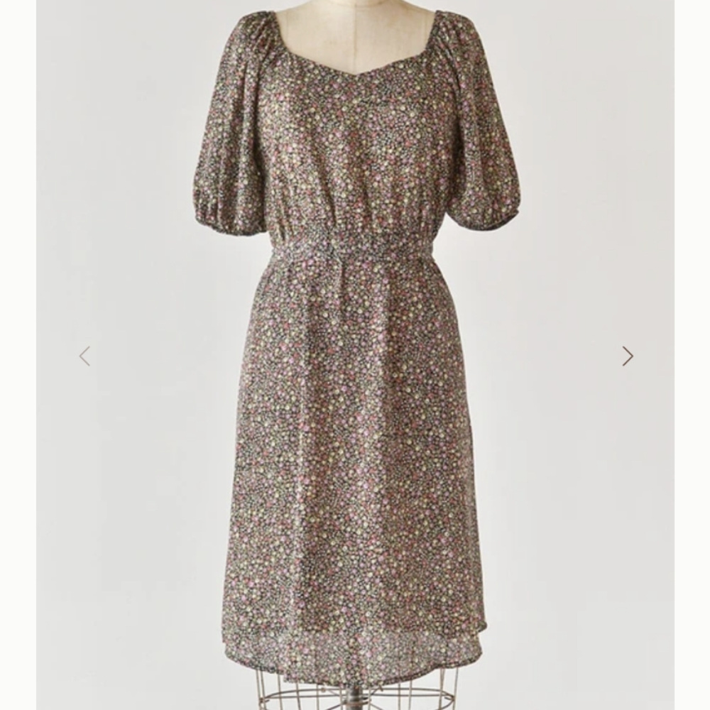 Adored Vintage Carrer de Pelai Floral Dress